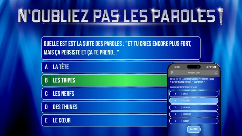 N’oubliez pas les paroles en soirée