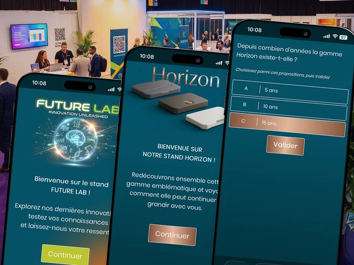Écrans smartphone de la Marketplace